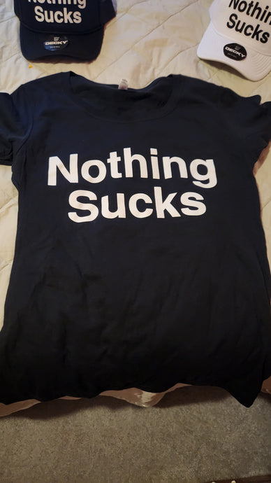 Women's Nothing Sucks Crew Neck Shirt Black