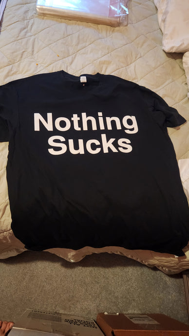 Men's Nothing Sucks Soft Crew Neck Shirt Black