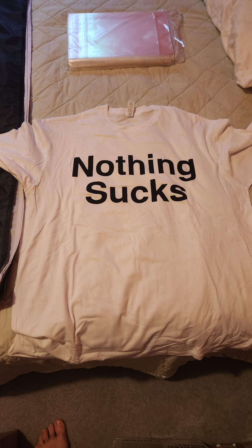 Women's Nothing Sucks Crew Neck Shirt White