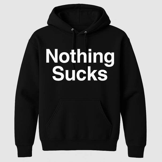 Men's Nothing Sucks Soft Hoodie Black