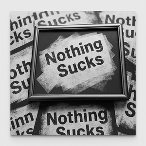 Nothing Sucks Unique Mono Print With Frame