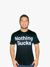 Load image into Gallery viewer, Men&#39;s Nothing Sucks Soft Crew Neck Shirt Black