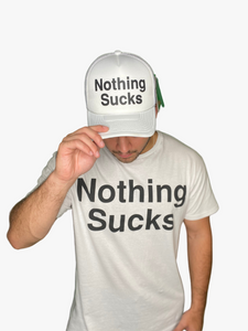 Nothing Sucks Foam Trucker Hat White