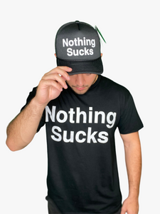 Nothing Sucks Foam Trucker Hat Black