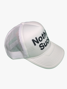 Nothing Sucks Foam Trucker Hat White