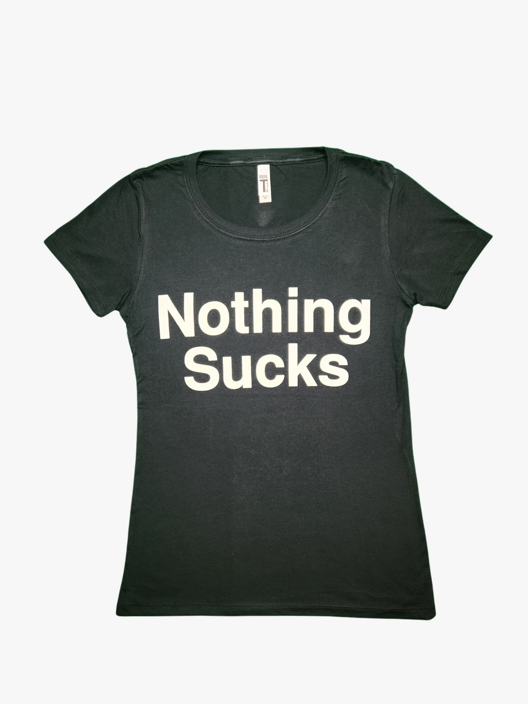 Women's Nothing Sucks Crew Neck Shirt Black